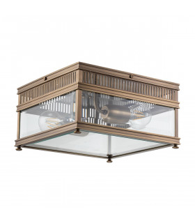 Holborn 2 Light Outdoor Decorative Flush Dark Bronze IP44-1