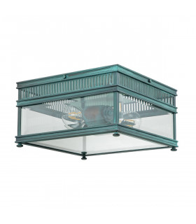 Holborn 2 Light Outdoor Decorative Flush Verdigris IP44-1