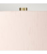Isla Table Lamp with Round Tapered Shade Aged Brass White Pink-2
