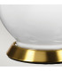 Isla Table Lamp with Round Tapered Shade Aged Brass White Purple-4
