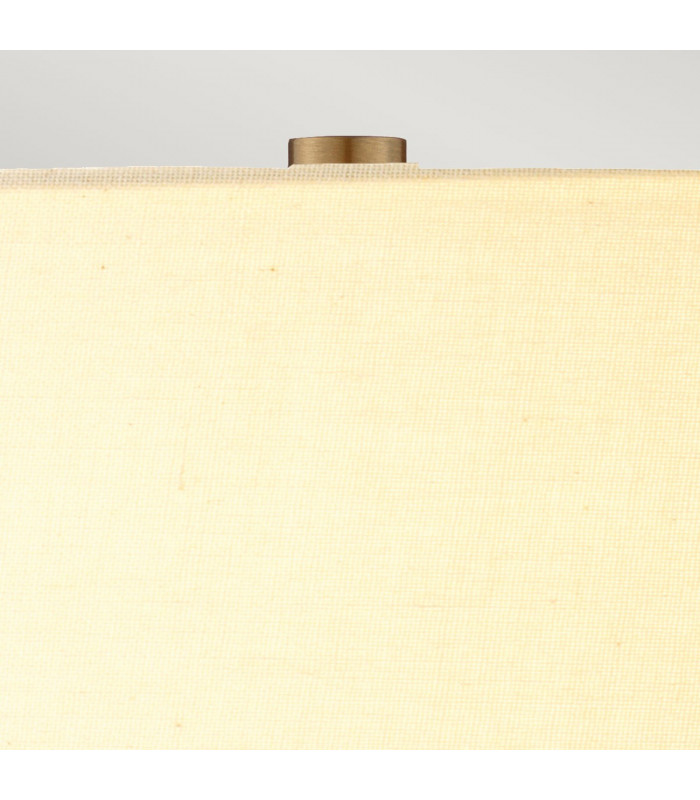 Job Table Lamp with Round Shade Bronze Metallic Cream Shade-2