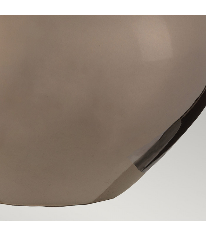 Job Table Lamp with Round Shade Bronze Metallic Cream Shade-5