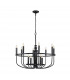 Capitol Hill 12 Light Batten Black-7