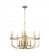 Capitol Hill 12 Light Multi Arm Pendant Ceiling Light Painted Natural Brass-1