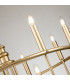 Capitol Hill 12 Light Multi Arm Pendant Ceiling Light Painted Natural Brass-4
