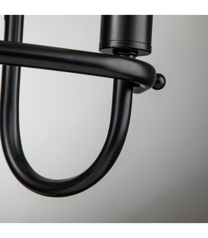 Capitol Hill 2 Light Candle Wall Lamp Black-4