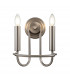 Capitol Hill 2 Light Candle Wall Lamp Brushed Nickel-1