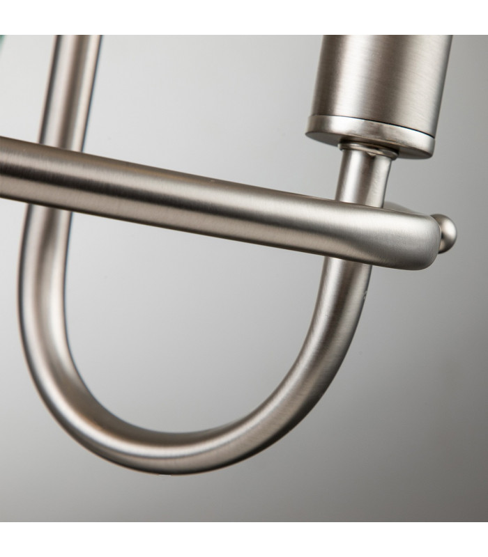 Capitol Hill 2 Light Candle Wall Lamp Brushed Nickel-6