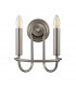 Capitol Hill 2 Light Candle Wall Lamp Brushed Nickel-7