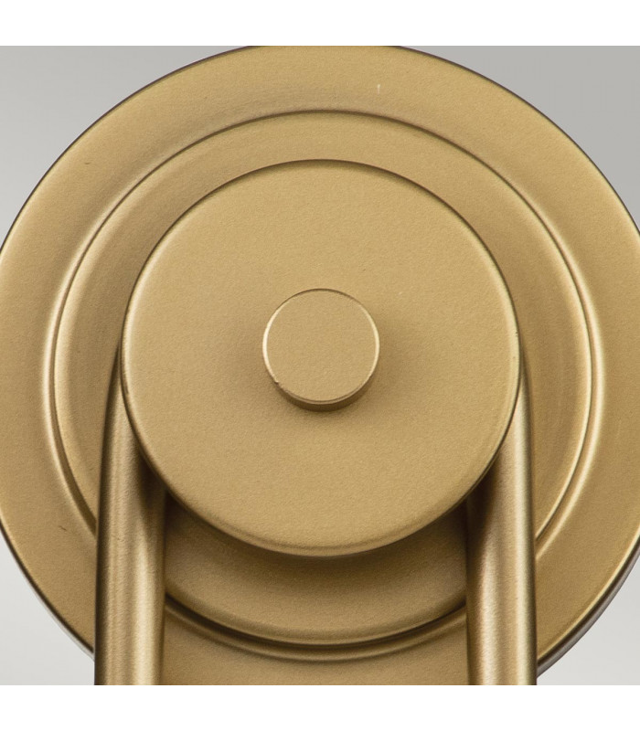 Capitol Hill 2 Light Candle Wall Lamp Painted Natural Brass-3