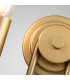 Capitol Hill 2 Light Candle Wall Lamp Painted Natural Brass-6