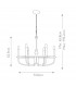 Capitol Hill 6 Light Multi Arm Pendant Ceiling Light Black-9