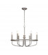 Capitol Hill 6 Light Multi Arm Pendant Ceiling Light Brushed Nickel-1