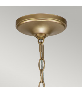 Capitol Hill 6 Light Multi Arm Pendant Ceiling Light Painted Natural Brass-2