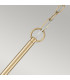 Capitol Hill 6 Light Multi Arm Pendant Ceiling Light Painted Natural Brass-3