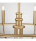 Capitol Hill 6 Light Multi Arm Pendant Ceiling Light Painted Natural Brass-4