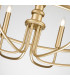 Capitol Hill 6 Light Multi Arm Pendant Ceiling Light Painted Natural Brass-5