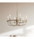 Capitol Hill 6 Light Multi Arm Pendant Ceiling Light Painted Natural Brass-7