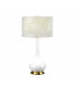 Milo Table Lamp with Round Shade Aged Brass White Blue-1