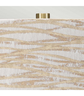 Milo Table Lamp with Round Shade Aged Brass White Orange-2