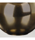 Ottoman Table Lamp with Round Tapered Shade Bronze Metalic Ivory Shade-5