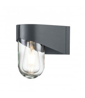 Porto Outdoor Wall Lamp Grey IP44-1