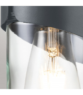 Porto Outdoor Wall Lamp Grey IP44-2