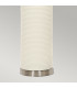 Ripple Table Lamp with Round Shade White with Black Shade-4