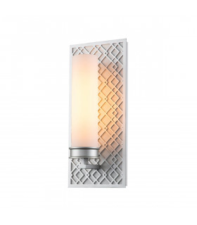Ziggy Bathroom Wall Lamp Lacquered Silver IP44-1