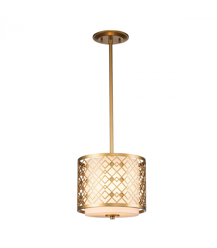 Ziggy Cylindrical Pendant Ceiling Light Lacquered Gold-1