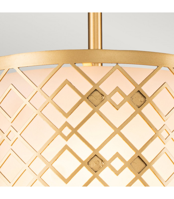 Ziggy Cylindrical Pendant Ceiling Light Lacquered Gold-3