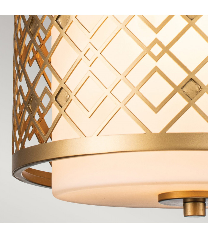 Ziggy Cylindrical Pendant Ceiling Light Lacquered Gold-5