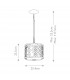 Ziggy Cylindrical Pendant Ceiling Light Lacquered Gold-8