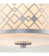 Ziggy Cylindrical Pendant Ceiling Light Lacquered Silver-4