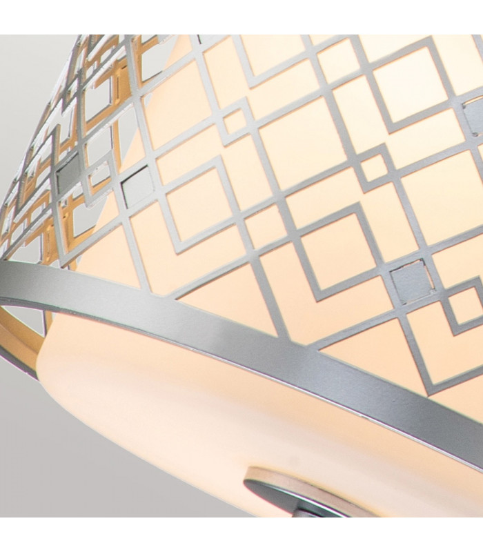 Ziggy Cylindrical Pendant Ceiling Light Lacquered Silver-5