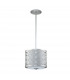 Ziggy Cylindrical Pendant Ceiling Light Lacquered Silver-8