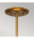 Ziggy 2 Light Cylindrical Pendant Ceiling Light Lacquered Gold-2