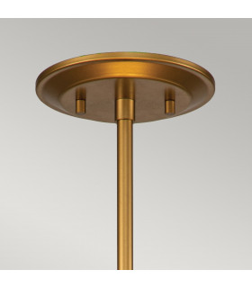 Ziggy 2 Light Cylindrical Pendant Ceiling Light Lacquered Gold-2