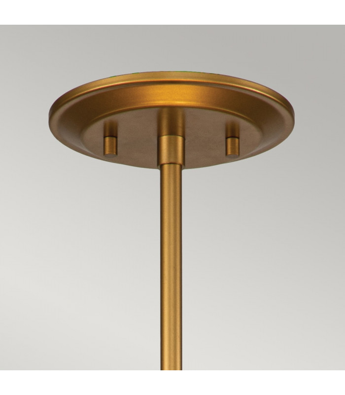 Ziggy 2 Light Cylindrical Pendant Ceiling Light Lacquered Gold-2