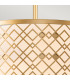 Ziggy 2 Light Cylindrical Pendant Ceiling Light Lacquered Gold-3