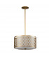 Ziggy 2 Light Cylindrical Pendant Ceiling Light Lacquered Gold-8