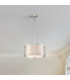 Ziggy 2 Light Cylindrical Pendant Ceiling Light Lacquered Silver-8