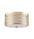 Ziggy 2 Light Cylindrical Pendant Ceiling Light Lacquered Gold-6