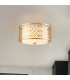 Ziggy 2 Light Cylindrical Pendant Ceiling Light Lacquered Gold-7