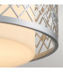 Ziggy 2 Light Cylindrical Pendant Ceiling Light Lacquered Silver-4