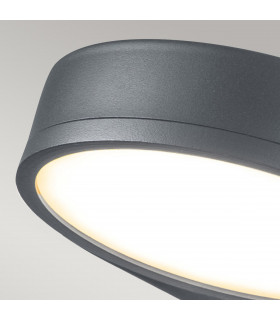 Zola Outdoor Down Wall Lamp Grey IP44-2