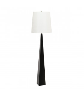 Ascent Floor Lamp with Tapered Shade Black-1