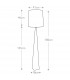 Ascent Floor Lamp with Tapered Shade Black-5