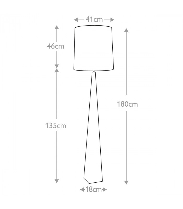 Ascent Floor Lamp with Tapered Shade Black-5