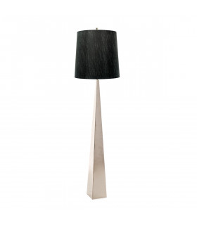 Ascent Floor Lamp with Tapered Shade Polished Nickel-1